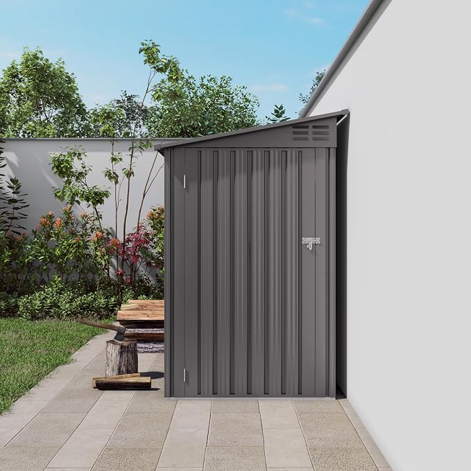 4x9 FT Outdoor Metal Storage Shed - Image 8