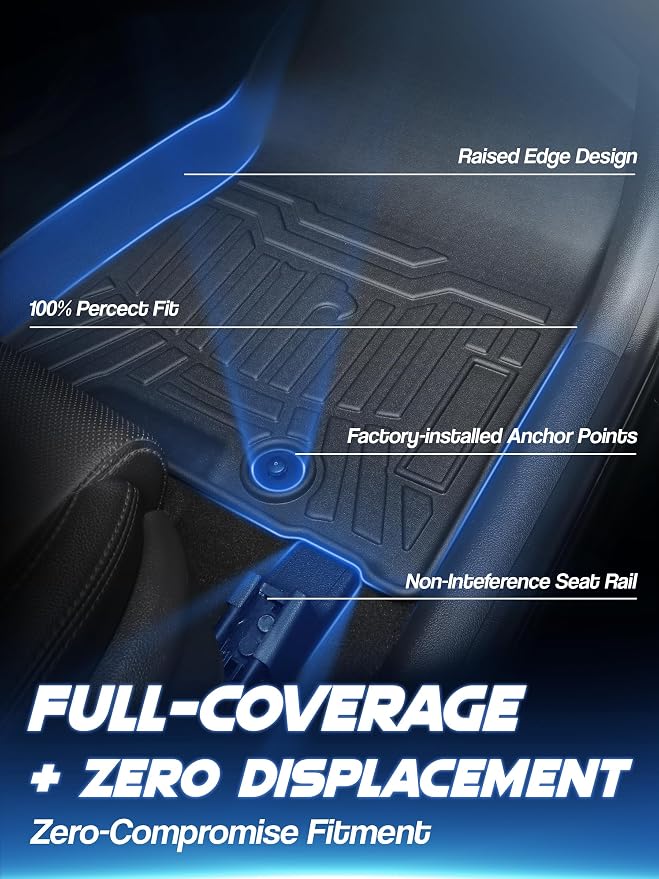 Car Floor Mats for 2024 2025 Hyundai Santa Fe Accessories, TPE All Weather - Image 5