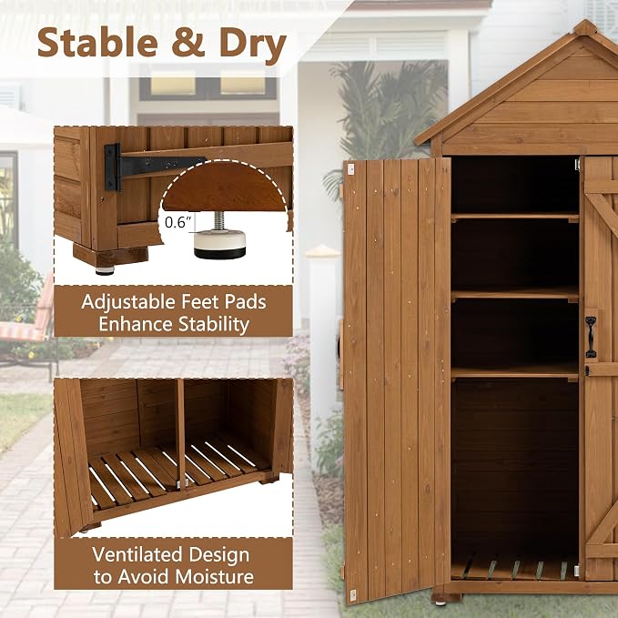 39.56"x 22.04"x 68.89" Outdoor Storage Cabinet - Image 4