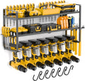 Power Tool Organizer Wall Mount 3 Tier 7 Drill Holders support up to 300Lbs by MAVIKS