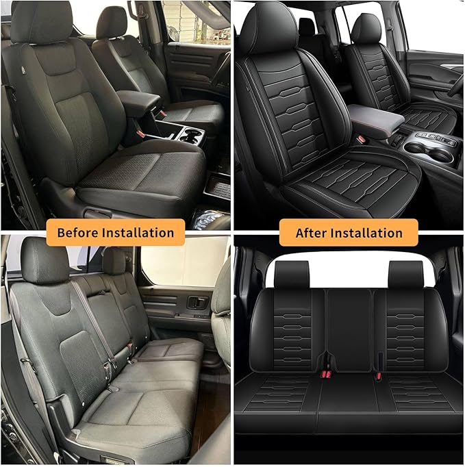 Seat Covers Fit for Honda Ridgeline 2006-2024 2025: Crew Cab 5 Seats Car Seat - Image 7