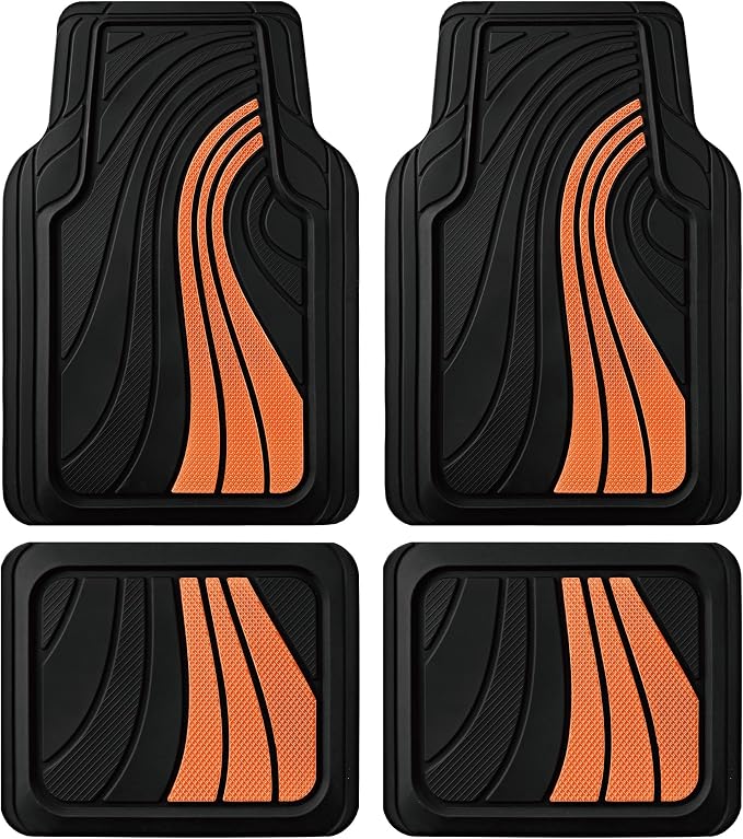 Road Comforts Car Floor Mats Full Set – Front & Rear Car Floor Mats by RoadComforts