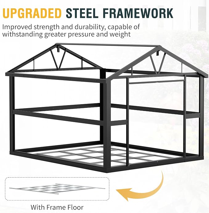 10x12 Ft Outdoor Storage Shed, Extra Large Metal Shed - Image 6