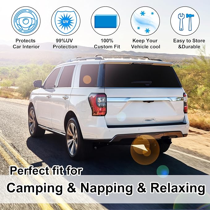 TTINGLU Window Shades for Ford Expedition SUV 2018-2024 Accessories Car Side - Image 6