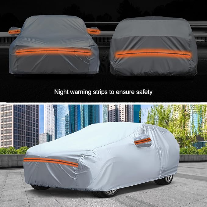 KEYOOG 6-Layer Full Car Cover is All-Weather Waterproof, Universal in All - Image 7