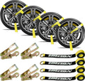 4 Pack Car Tie Down Straps for Trailers by IBITION