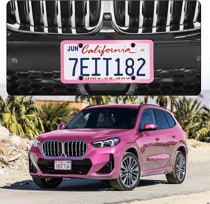 LivTee 4 Holes Stainless Steel License Plate Frames, Automotive Exterior - Image 2