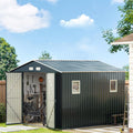 10X10X7.5 FT Outdoor Steel Storage Shed by MISTMO