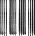 16 inches Ground Rebar Stakes Heavy Duty Metal Spikes by Besitu