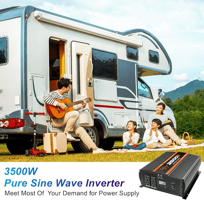 3500W Pure sine Wave Inverter 3500 watt Inverter 12 Volt Inverter RV Inverter - Image 8
