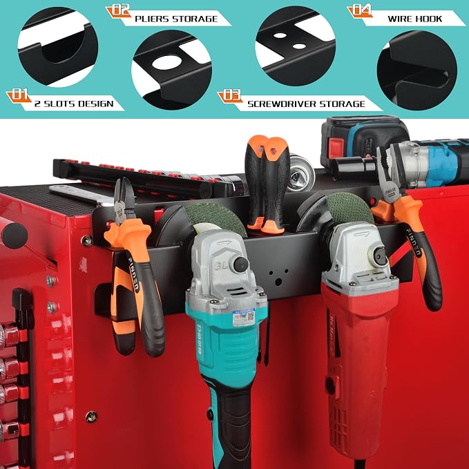 ULIBERMAGNET Angle Grinder Holder, Solid Steel Utility Storage Rack, Heavy Duty - Image 4