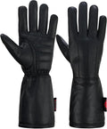 Hugger Women’s Classic Motorcycle Glove Seasonal Wind Stopper Lined Gauntlet by HuggerGloveCompany