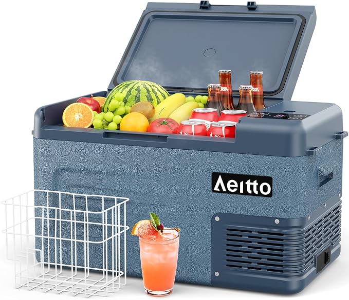 Aeitto 12 Volt Car Refrigerator 25Quart Car Fridge Freezer Electric Cooler by Aeitto