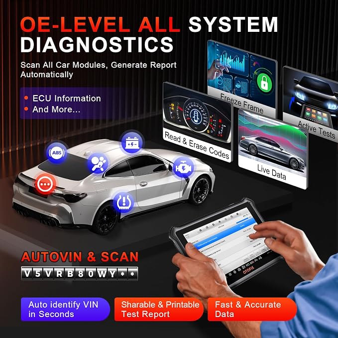 OTOFIX D1 Lite 2025 Bidirectional Scan Tool, 2 Years Free Update, 38+ Services - Image 5