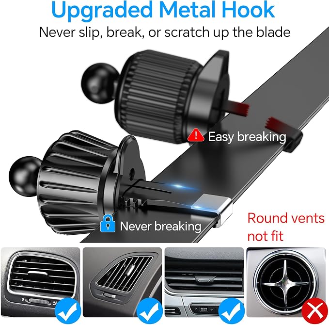 for MagSafe Car Mount【 Windshield + Vent + Dash 】 Magnetic Phone Holder - Image 9