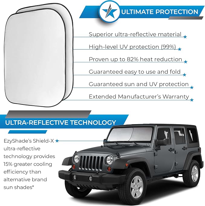 EzyShade Windshield Sun Shade for Jeep - Image 2