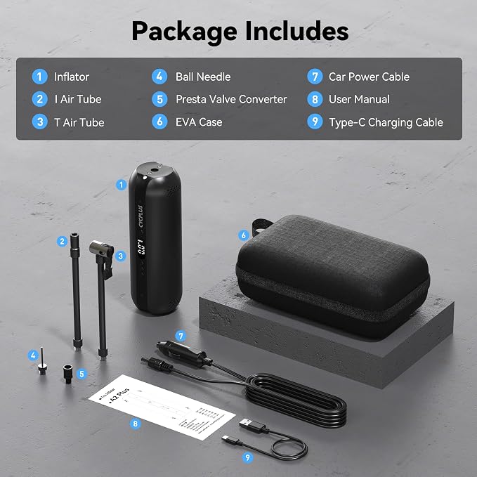 CYCPLUS Tire Inflator Portable Air Compressor - Image 8