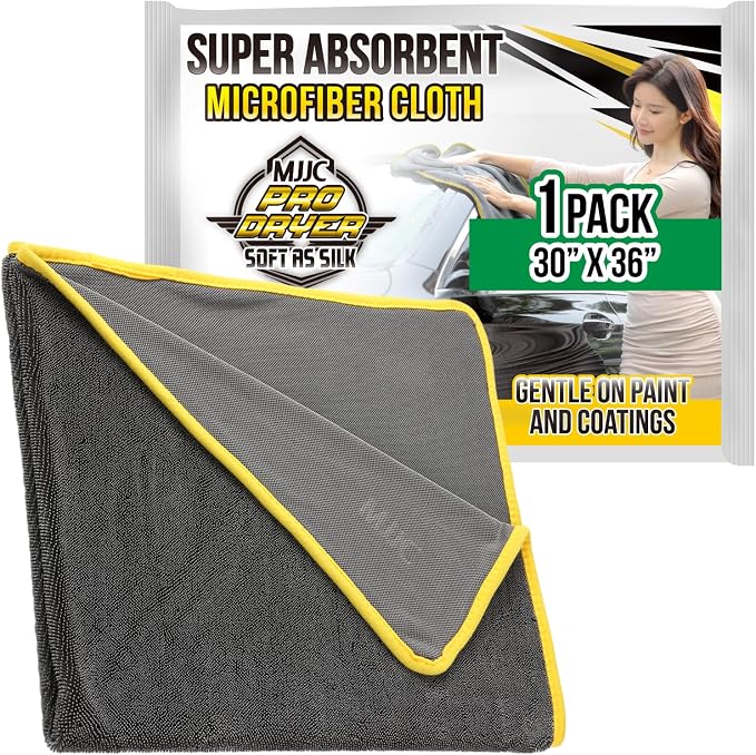MJJC Pro Dryer Plush Silk Microfiber Drying Towel) Cars by MJJC