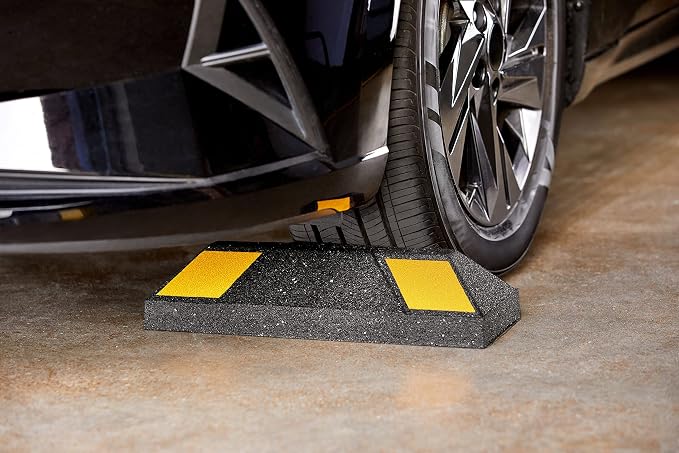 Rubberific Heavy Duty Rubber Parking Stop Durable Easy to Install Reflective - Image 9