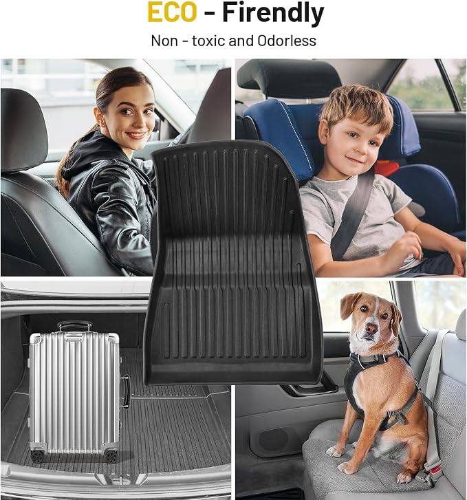 Floor Mats for 2024 2025 Tesla Model 3 Custom All Weather TPE Waterproof - Image 6