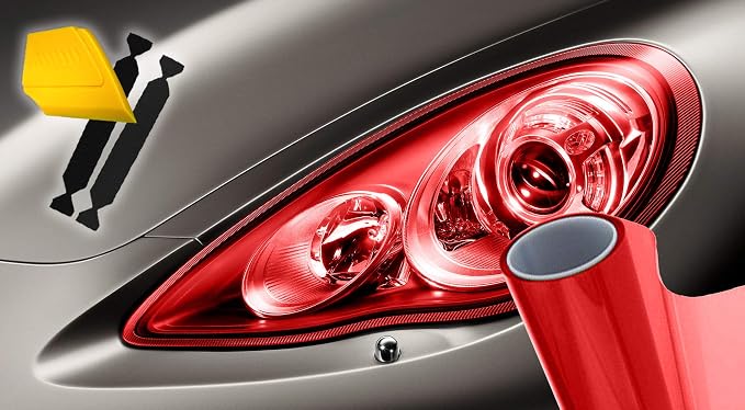 VViViD Extra-Wide Headlight Taillight Vinyl Wet Tint Wrap 16 Inch x 48 Inch by VVIVIDVINYLS