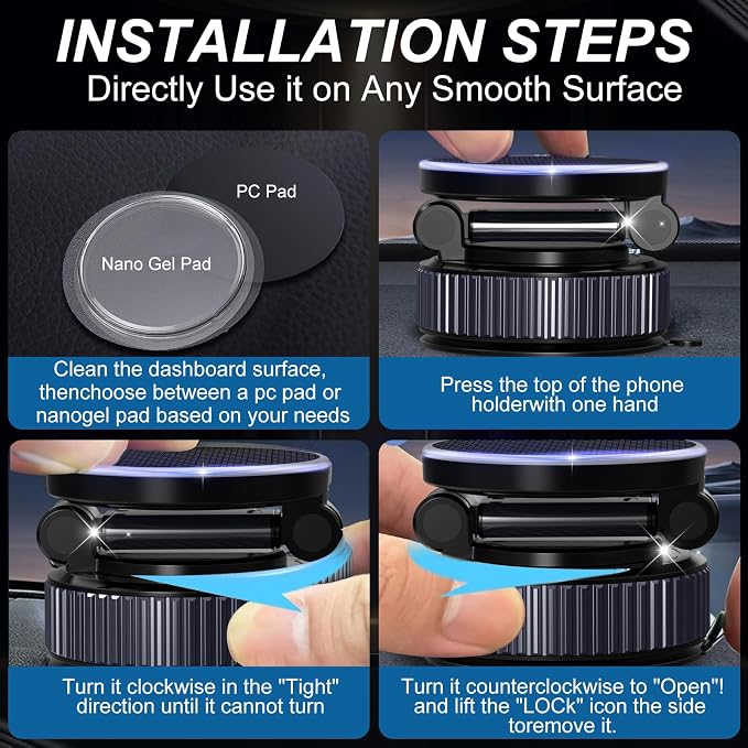 Magnetic Phone Charging Holder for Car - Image 3