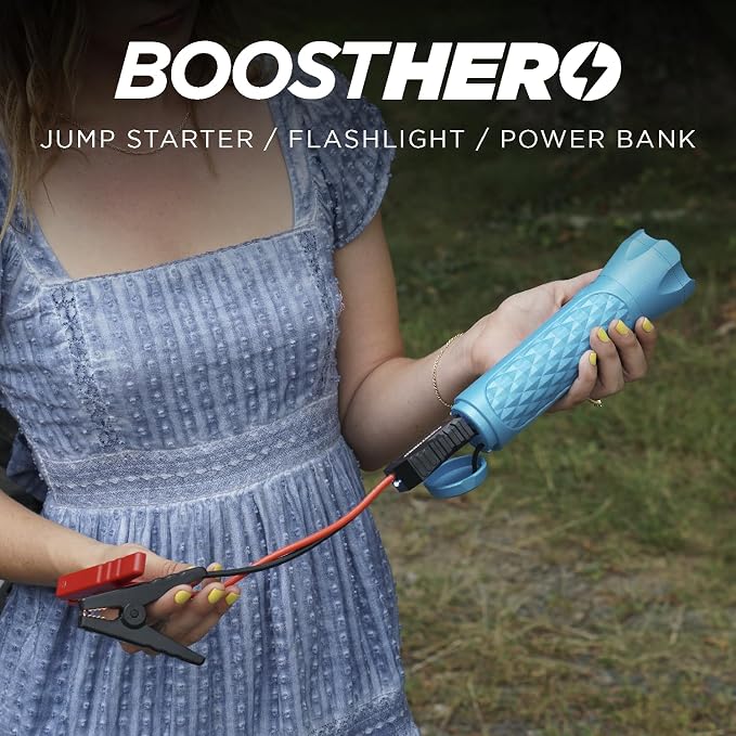 BoostHero Portable Car Battery Jump Starter, 000mAh Power Bank, LED Flashlight - Image 5