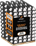 Xpose Safety 72" Heavy Duty Rubber Parking Stopper – Bulk Full Pallet 50 Pack by XposeSafety