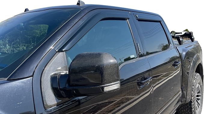 Wind Deflector Compatible with 2000-2004 Nissan Frontier Crew Cab 4 Full Size - Image 7