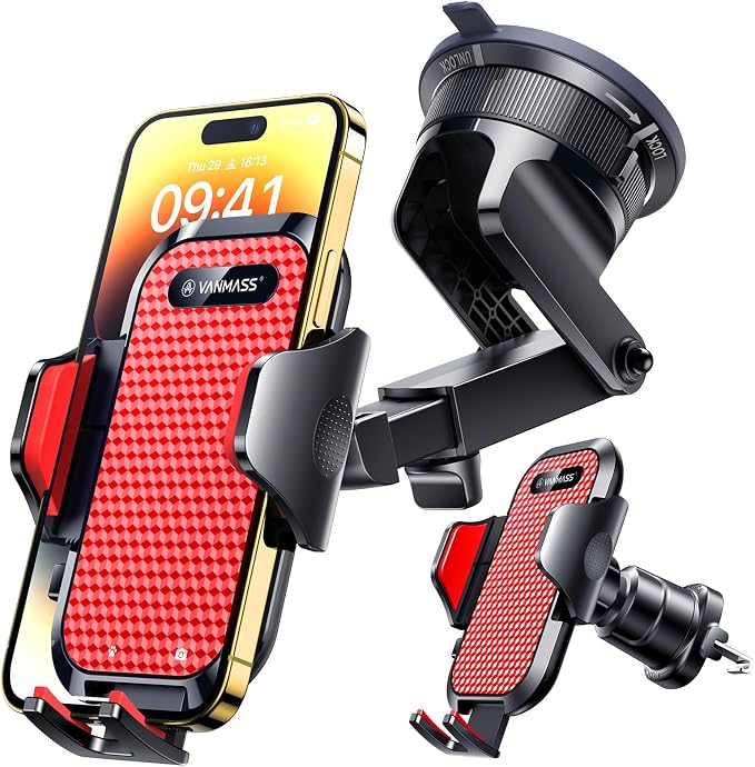 VANMASS Car Phone Holder Cell Phone Mount - Image 9