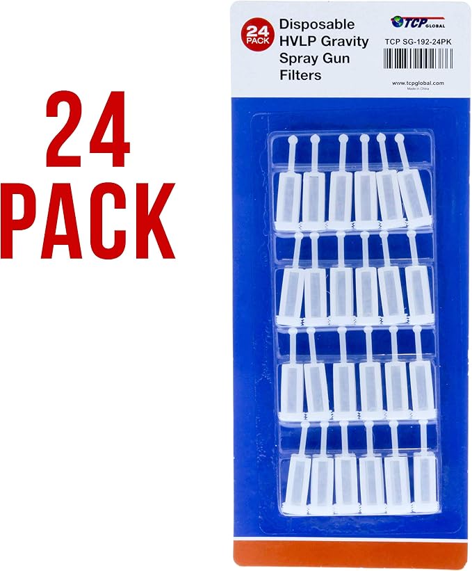 TCP Global Disposable HVLP Gravity Spray Gun Filters Fine Mesh - Image 4