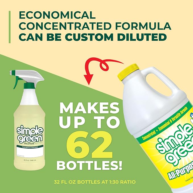 Simple Green All Purpose Cleaner Concentrate Lemon Scent 64 Fl Oz - Image 8