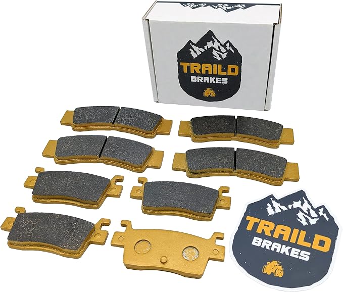 Extra Thick Ceramic Brake Pad Set fits Kawasaki KRX/KRX4 1000 2020-2025 Front & by Traild