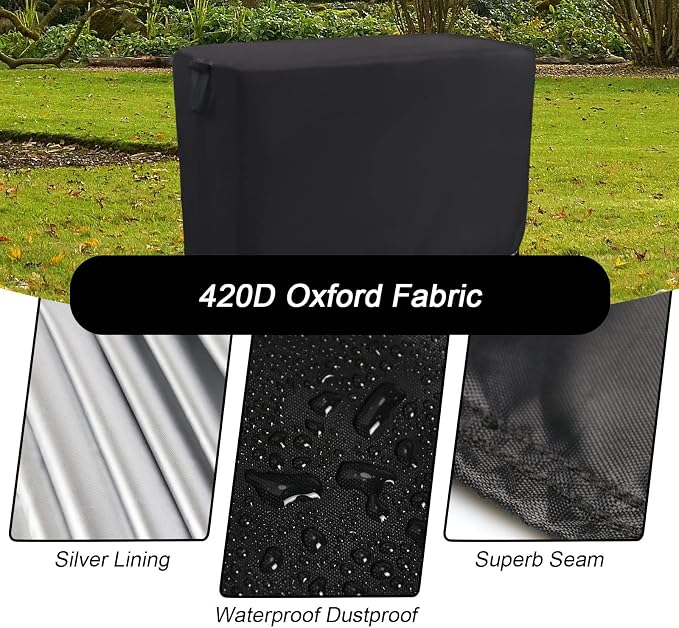 Kingling Outdoor Table Cover 48 Inch, Waterproof Stainless Steel Table Cover - Image 5
