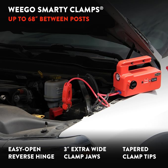 Weego C120 Jump Starter & Trickle Charger Bundle – Powerful Battery Solution - Image 3