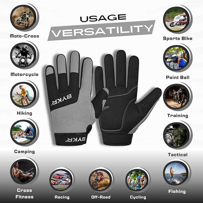BYKR All-Weather Motorcycle Gloves - Image 3
