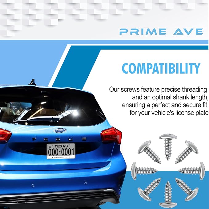 Stainless Steel License Plate Screws - Image 3