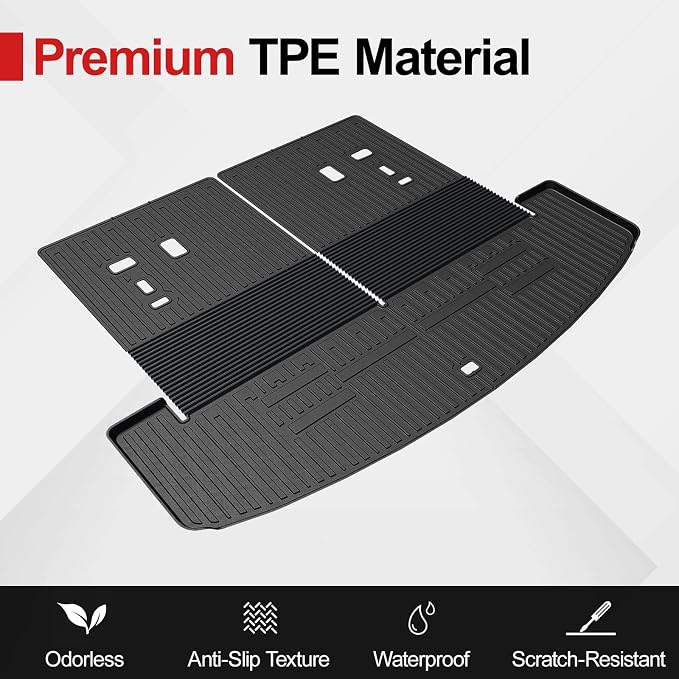 Cargo Mat for 2025 Hyundai Santa FE, All Weather TPE Cargo Mat - Image 4
