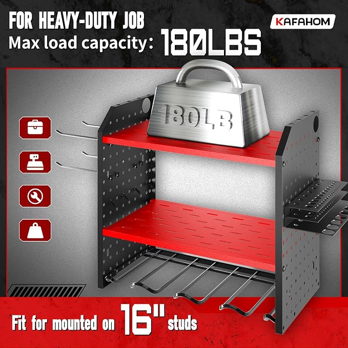 KAFAHOM Power Tool Organizer for Tool Storage, Drill Holder Wall Mount - Image 3