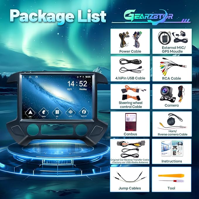 13.1 Inch 8 Core Car Radio for Chevy Silverado GMC Sierra 2014-2018 5Ghz WiFi - Image 8