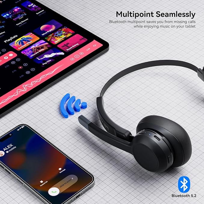 LEVN Trucker Headset, Trucker Bluetooth Headset - Image 4
