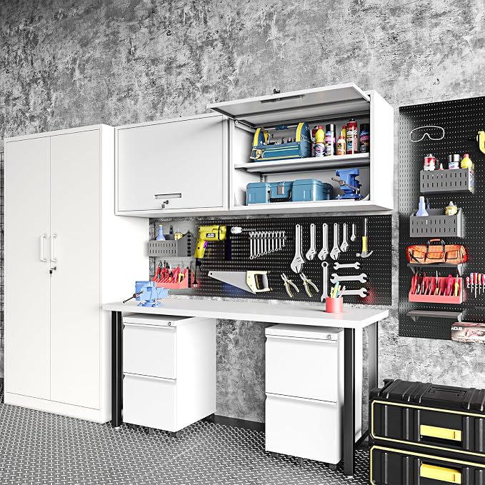 White Metal Wall Cabinet for Bathroom - Image 7