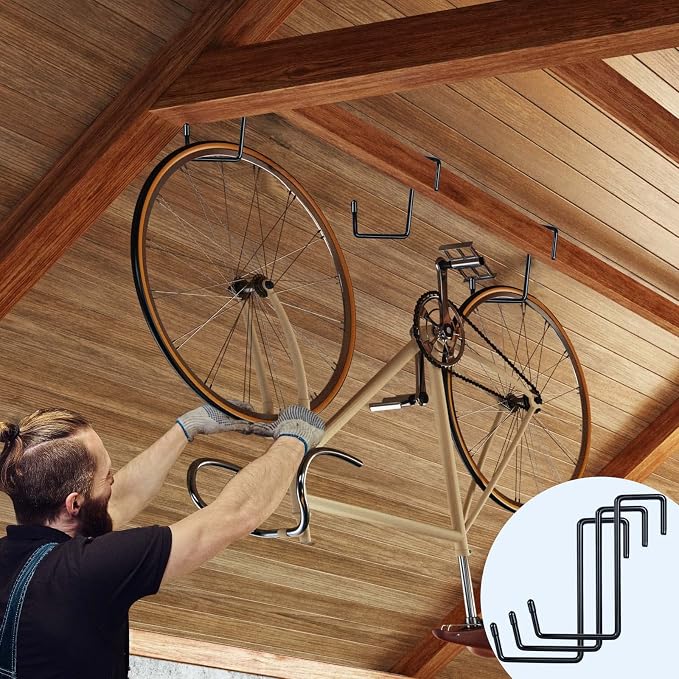 Large Vinyl Coated Heavy Duty Garage Storage Utility Hanging Hooks - Image 5