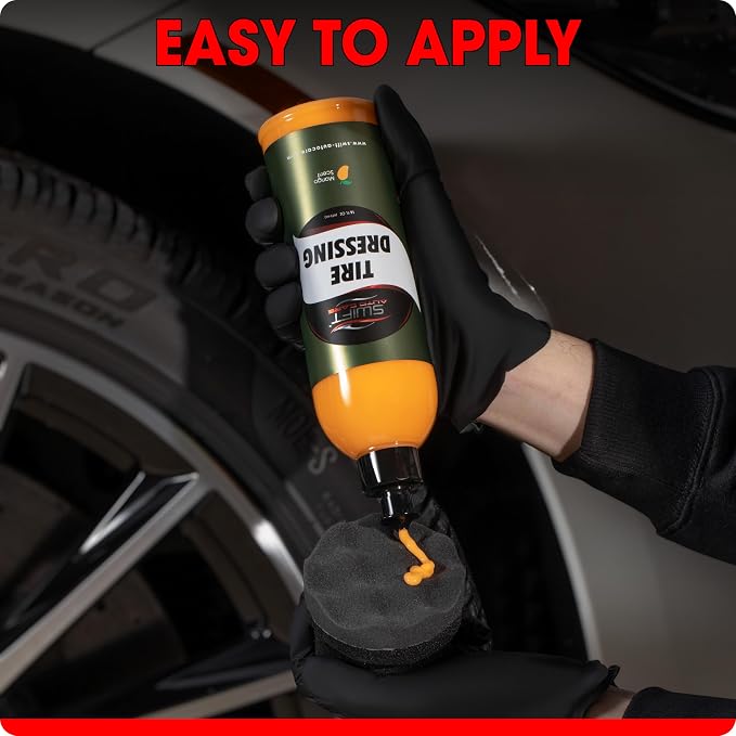 Swift Tire Dressing – Long Lasting High-Gloss Tire Shine Gel w/No Sling | - Image 4
