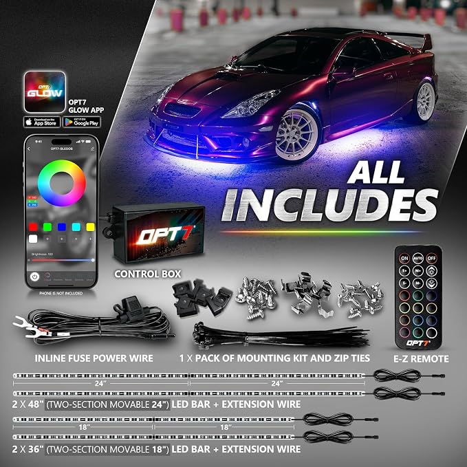 OPT7 Aura Pro Underglow LED Lights Kit - Image 8