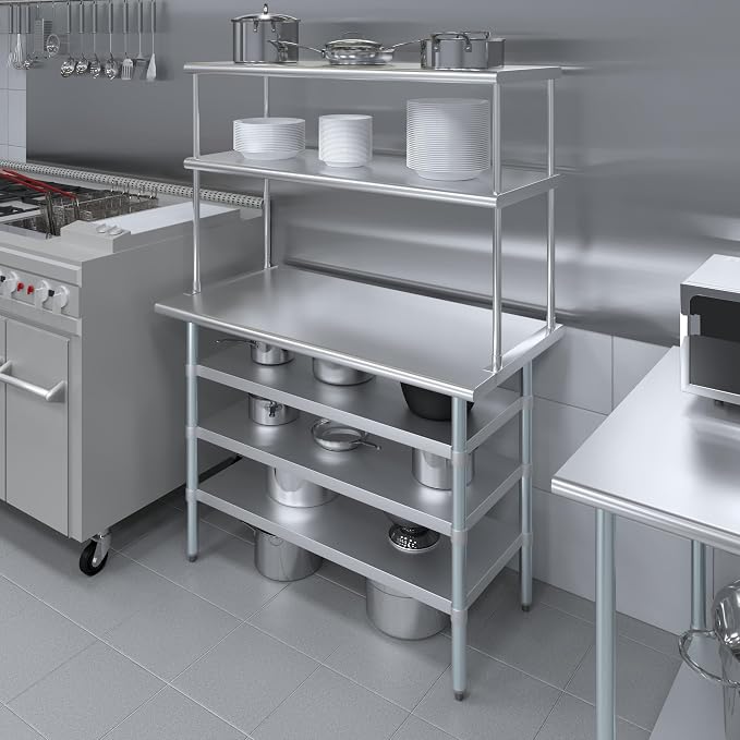Amgood 24" x 48 Stainless Steel Work Table - Image 4