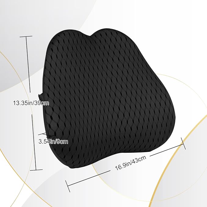 Lumbar Support Pillow for Office Chair, Memory Foam Back Lumbar Support Pillow - Image 7