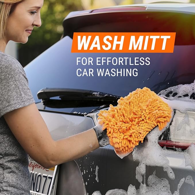 Armor All Microfiber Car Wash Mitt, Car Wash Glove - Image 3