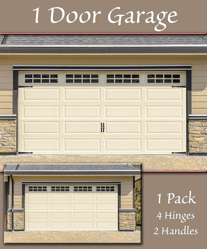 Household Essentials Hinge IT Premium Carriage House Handle & Hinge, 4 Hingle 2 - Image 4
