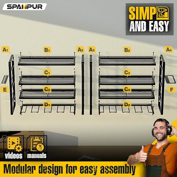 Power Tool Organizer, 15 Min Quick Assembly & Max 420lbs load by Heavy Duty - Image 7